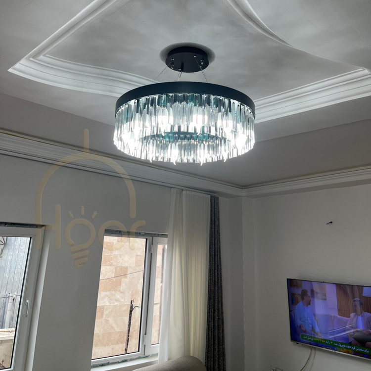 لوستر اتریشی با کریستال کاردی